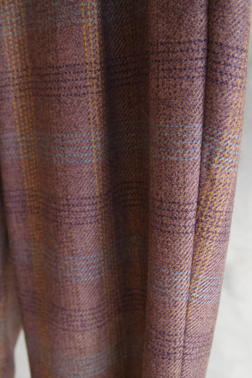 O- N.N.Z. TROUSERS W Brown Plaid