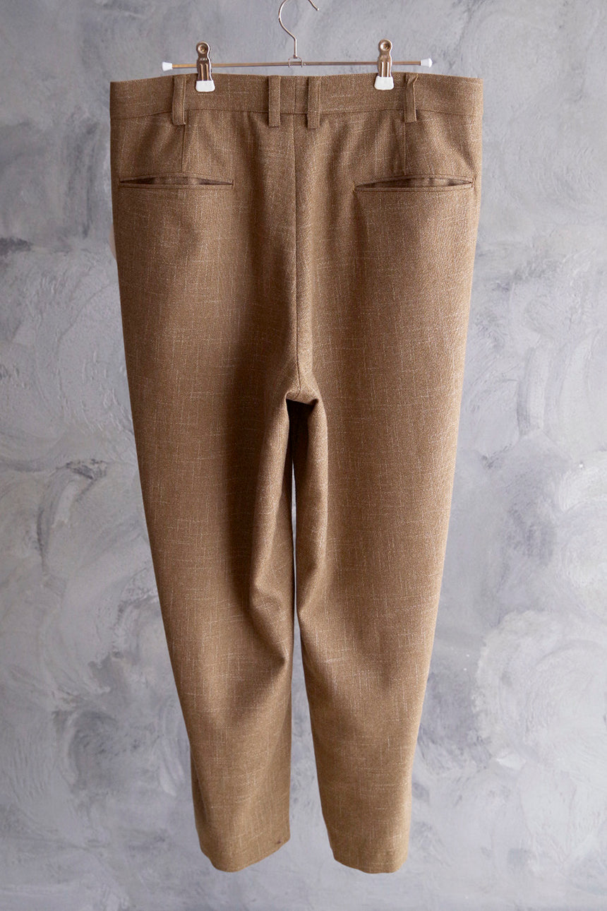O- N.N.Z. TROUSERS W Beige Kasuri