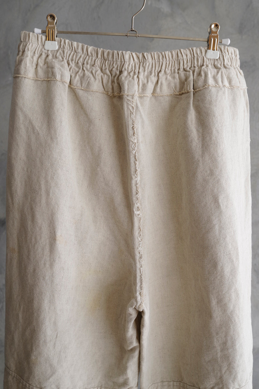 quitan EASY PANTS Antique Linen ECRU / RED STRIPE