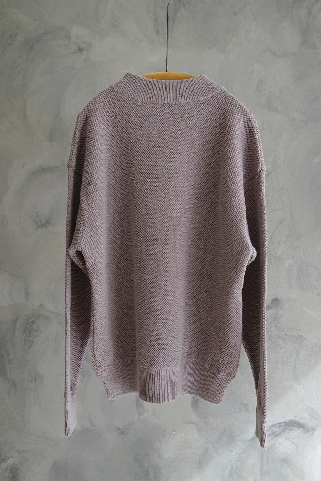 crepuscule Moss stitch Moc Neck L/S sweat L.Purple – うろ