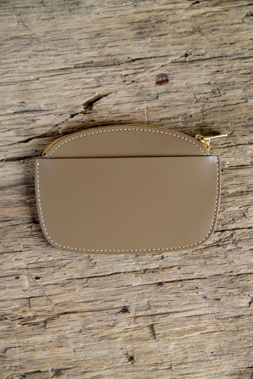 forme Coin purse Crispell calf Taupe – うろ