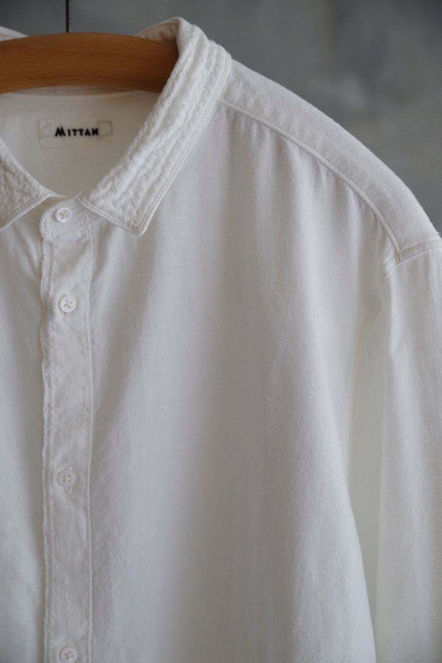 MITTAN カディシャツ(補強) 白